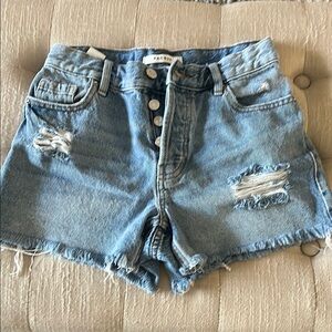 PacSun Vintage Cut Off Blue Distressed Jean Shorts